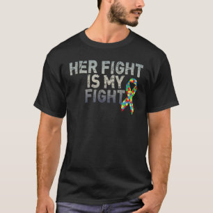 Camiseta Conscientização do Autismo Para a Filha A Luta Del