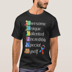 Camiseta Conscientização do Autismo para Crianças Sigla e P