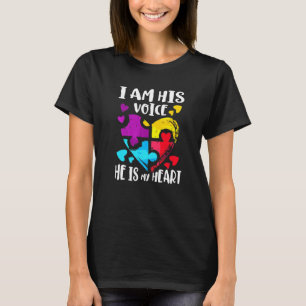 Camiseta Conscientização do Autismo para Mãe Pai Mulheres H