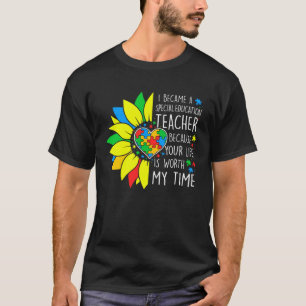 Camiseta Conscientização do Autismo Professor de Educação E