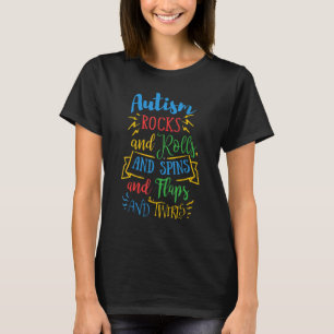 Camiseta Conscientização do Autismo Rochas Gira Torce e Ro