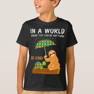 Camiseta Conscientização do Autismo Seja Gentil Professor d