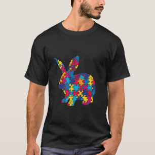 Camiseta Conscientização do Autismo Vibrante Puzzle Minimal