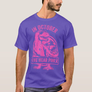 Camiseta conscientização do cancer da mama para meninos peq
