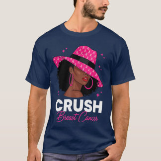 Camiseta Conscientização do Câncer de Mama Afro-Americana M