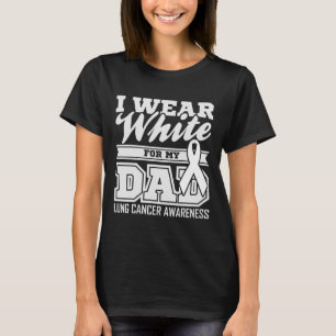 Camiseta Conscientização do Câncer de Pulmão Eu Uso Branco