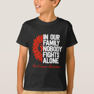 Camiseta Conscientização do Câncer de Sangue Família Leucem