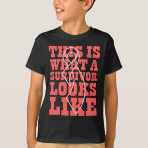 Camiseta Conscientização do Câncer É Assim Que Um Sobrevive