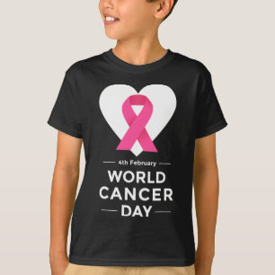 Camiseta Conscientização do Dia Mundial do Câncer 4 de feve