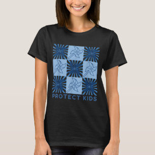 Camiseta Conscientização do Girassol da Fita Azul Infantil