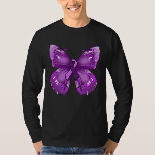 Camiseta Conscientização do Lúpus Lúpus Borboleta Roupas de