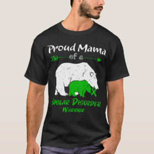 Camiseta Conscientização do Transtorno Bipolar da Mamãe Urs