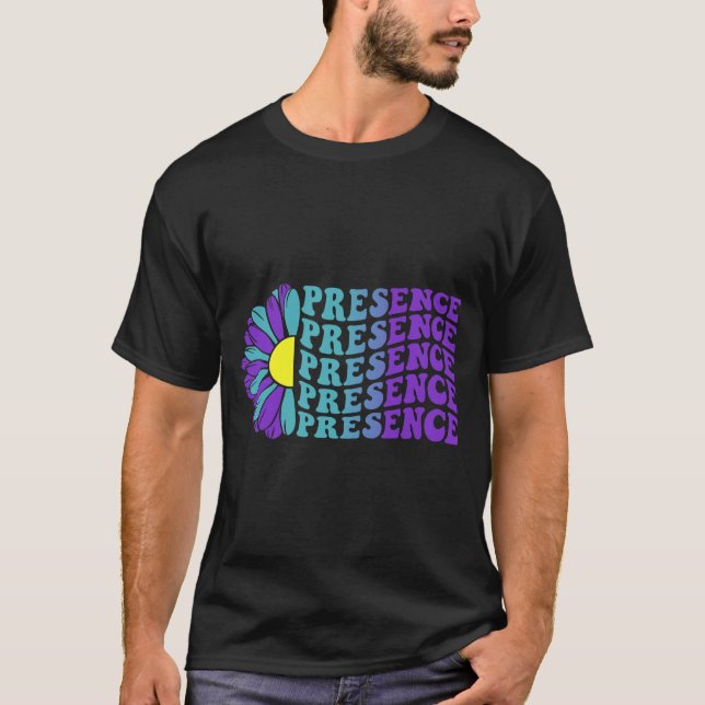 Camiseta Conscientização Prevenção Presença Design Suower (Frente)