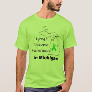 Camiseta Conscientização sobre a Doença de Lyme em Michigan