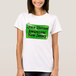 Camiseta Conscientização sobre a Doença de Lyme em Nova Jer