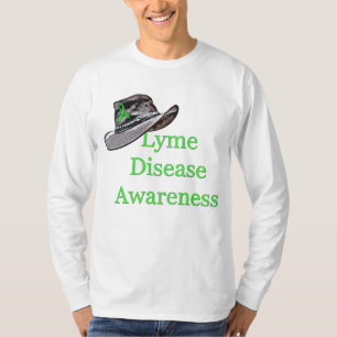 Camiseta Conscientização sobre a Doença de Lyme Rústica Cou