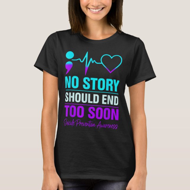 Camiseta Conscientização sobre a Prevenção para que a Histó (Frente)