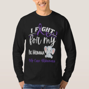 Camiseta Conscientização sobre Alzheimer Eu Luto Contra a G