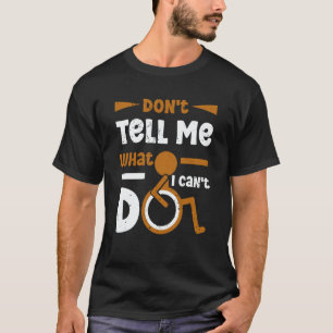 Camiseta Conscientização sobre amputação de perna em cadeir