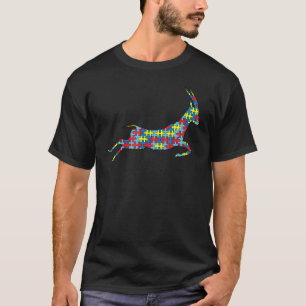 Camiseta Conscientização sobre Autismo Gazela Crianças Anti