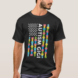Camiseta Conscientização sobre Autismo Gigi Eu Sou Uma Avó