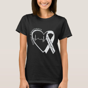 Camiseta Conscientização sobre AVC Coração Sobrevivente de