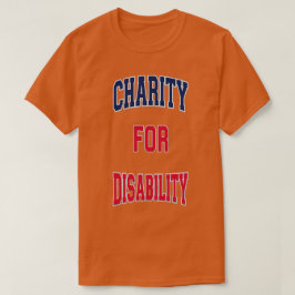 Camiseta Conscientização sobre Caridade para Deficientes
