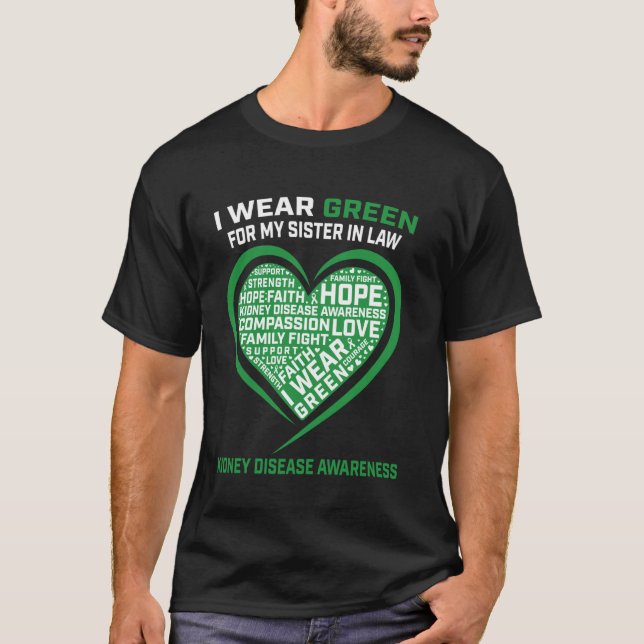 Camiseta Conscientização sobre Doença Renal da Cunhada da F (Frente)