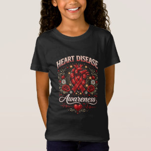 Camiseta Conscientização sobre Doenças Cardíacas