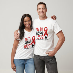 Camiseta Conscientização sobre Doenças Cardíacas