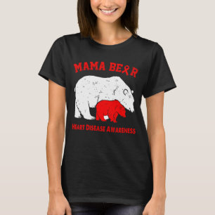Camiseta Conscientização sobre DOENÇAS CARDÍACAS da Mamãe U