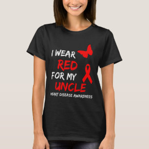 Camiseta Conscientização sobre Doenças Cardíacas Eu Uso Ver