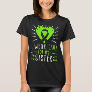 Camiseta Conscientização sobre Linfoma Eu Uso Verde Limão P