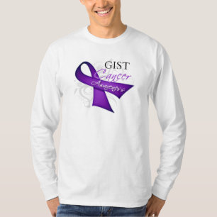 Camiseta Conscientização sobre o Câncer da Fita Riscada GIS