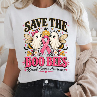 Camiseta Conscientização sobre o Câncer de Mama Save The Bo