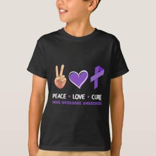 Camiseta Conscientização sobre overdose de drogas da Love C