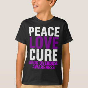 Camiseta Conscientização sobre overdose de drogas masculina