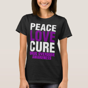 Camiseta Conscientização sobre overdose de drogas masculina
