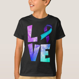 Camiseta Conscientização sobre Prevenção do Suicídio Amor R