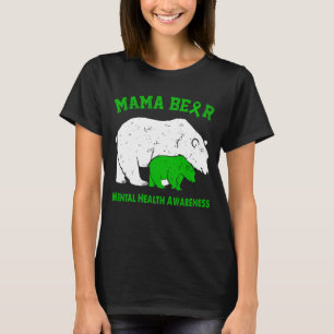 Camiseta Conscientização sobre SAÚDE MENTAL da Mamãe Urso