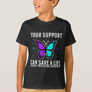 Camiseta Conscientização sobre Suicídio Suporte Mês de Cons