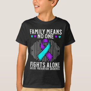 Camiseta Conscientização sobre Suicídio Suporte Mês de Cons