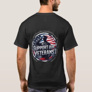 Camiseta Conscientização sobre Veteranos Sem-Teto