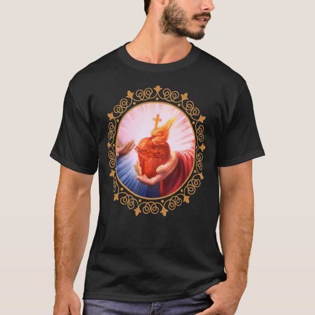Camiseta Conseção à Imagem do Coração Sagrado de Jesus (Frente)