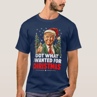 Camiseta Consegui O Que Queria No Natal - Trump Xmas
