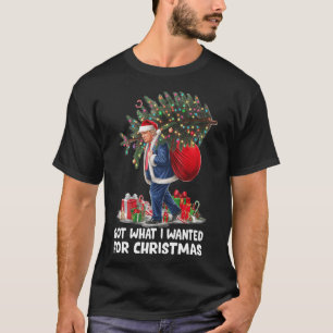 Camiseta Consegui O Que Queria Para O Natal - Trump 2024 Wo