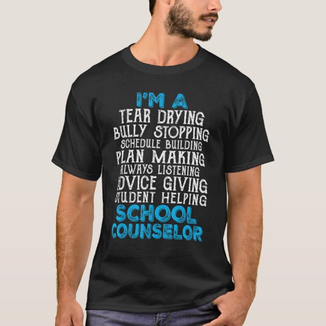 Camiseta Conselheira Escolar Lágrimas Secando Bully Parando (Frente)