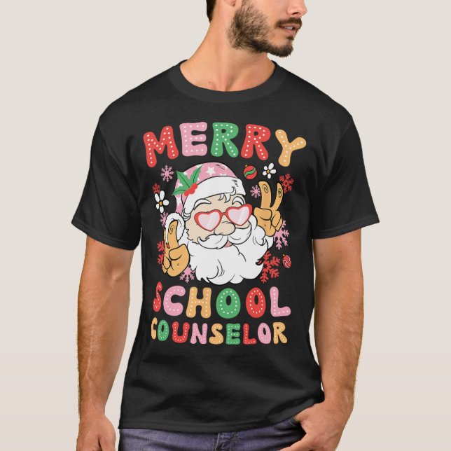 Camiseta Conselheiro da Escola de felizes de Natal (Frente)