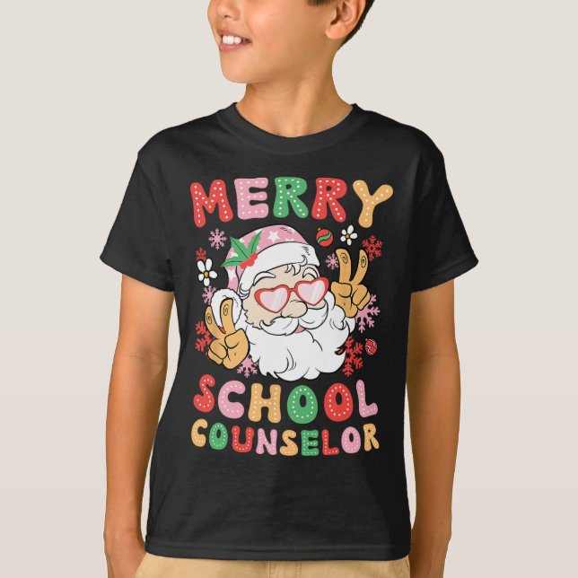 Camiseta Conselheiro da Escola de felizes de Natal (Frente)
