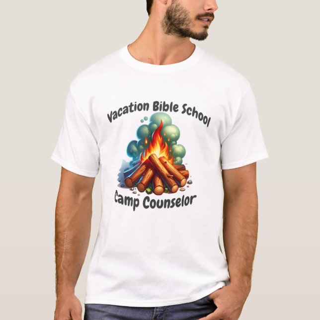 Camiseta Conselheiro do Campo de Bíblia de Férias na Escola (Frente)